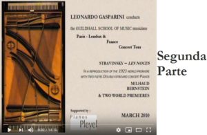 Leonardo Gasparini dirige Les Noces de Stravinsky
